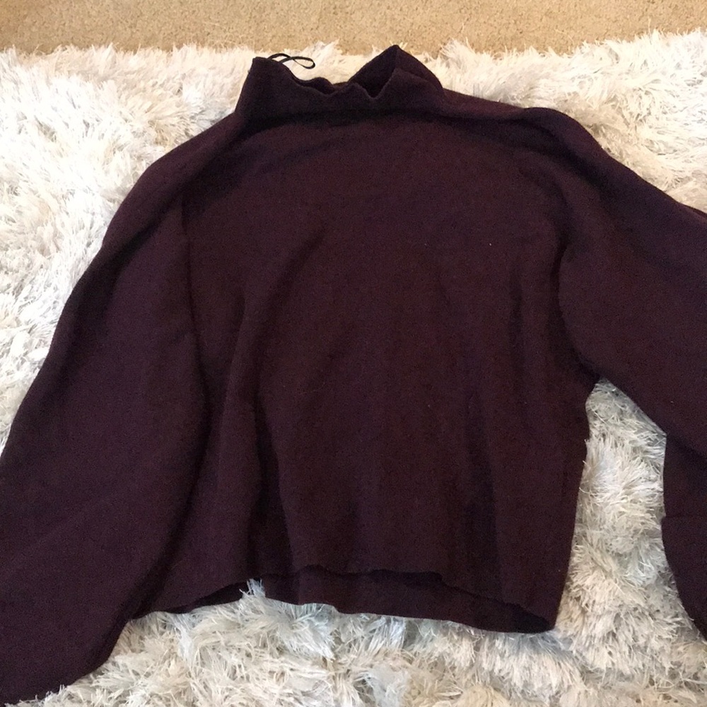 Dark purple mock neck sweater!